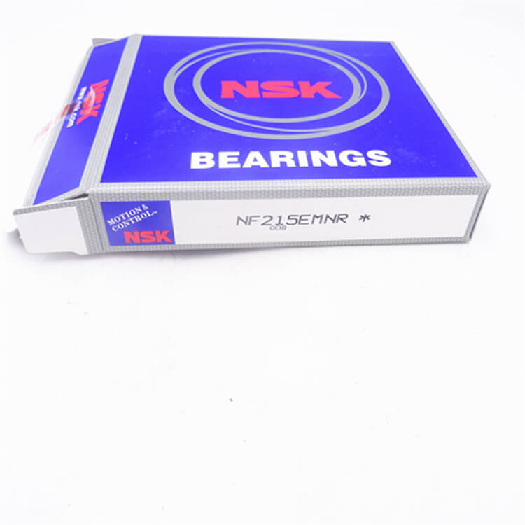 NSK NF215N roller bearing distributor 75*130*25mm NF215EMNR cylindrical roller bearings with snap ring